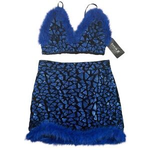 SHEIN Miniskirt Bikini Top Set. Size S NWT